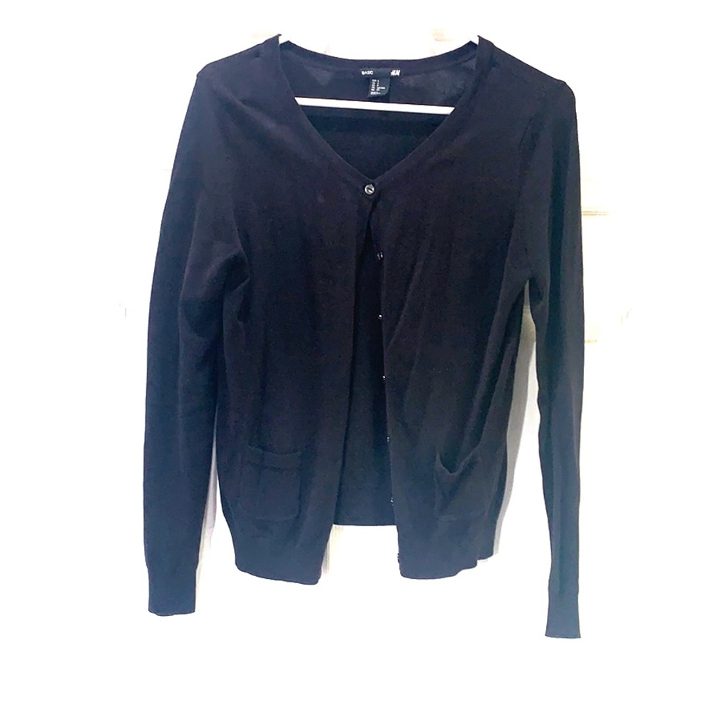 Black cardigan